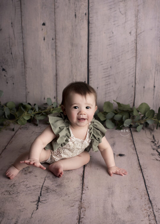 Metro Detroit Michigan photographer Melissa Anne Photography milestone one year portrait