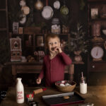 Michigan photographer Melissa Anne Photography Christmas vintage baking cookies for Santa