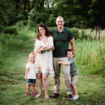 Michigan family photographer Melissa Anne Photography family photo shoot outside in fall