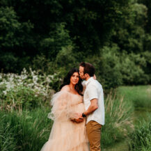 Troy Michigan maternity newborn photographer Melissa Anne Photography outdoor summer maternity session in woods