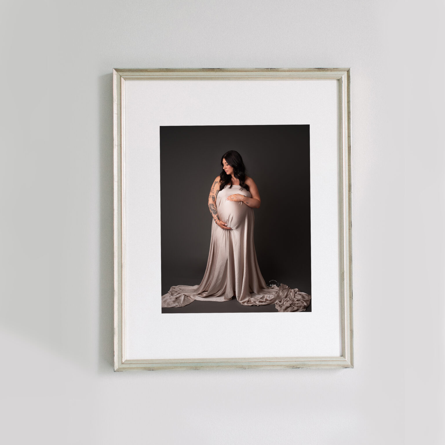 framed fine art print sample from Metro Detroit maternity photographer Melissa Anne Phtotography