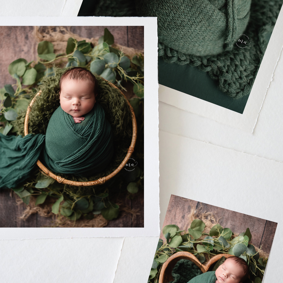 Melissa Anne Photography print sample torn edge print grouping