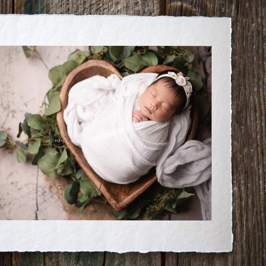 torn edge print sample newborn Melissa Anne Photography