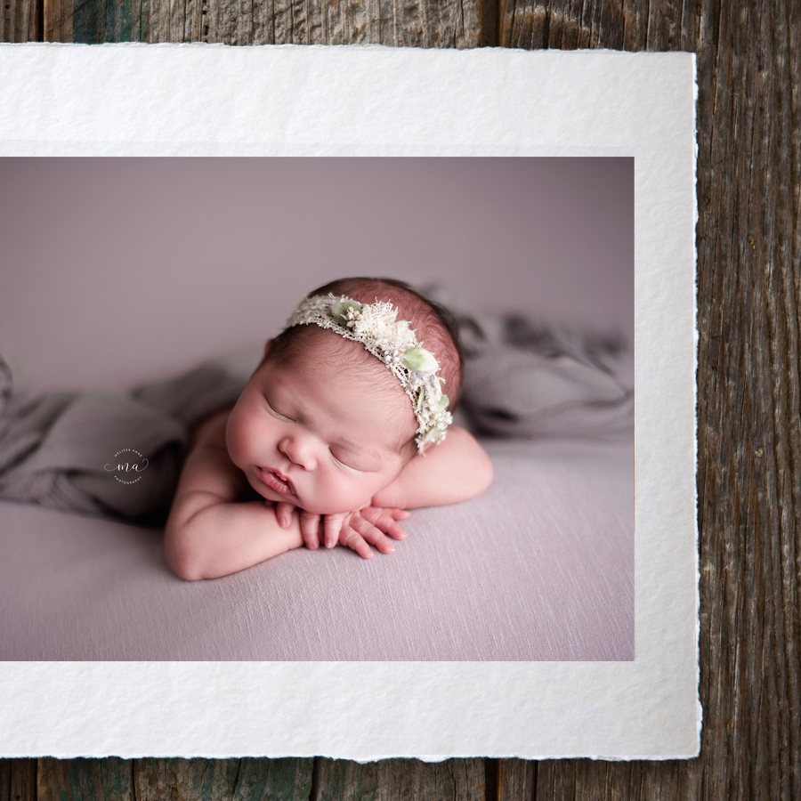 torn edge print sample newborn Melissa Anne Photography